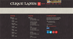 Desktop Screenshot of cliquelanes.com